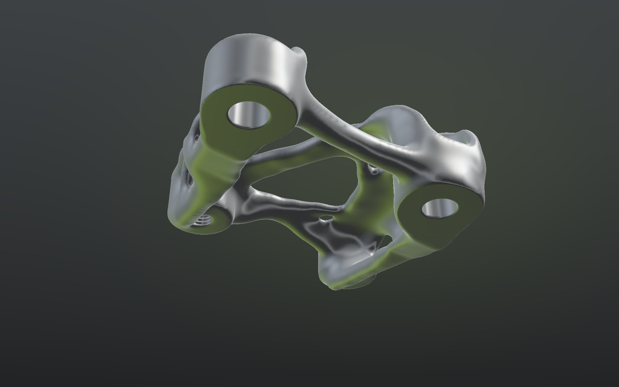 Bike side of the bracket with the flat mounting face