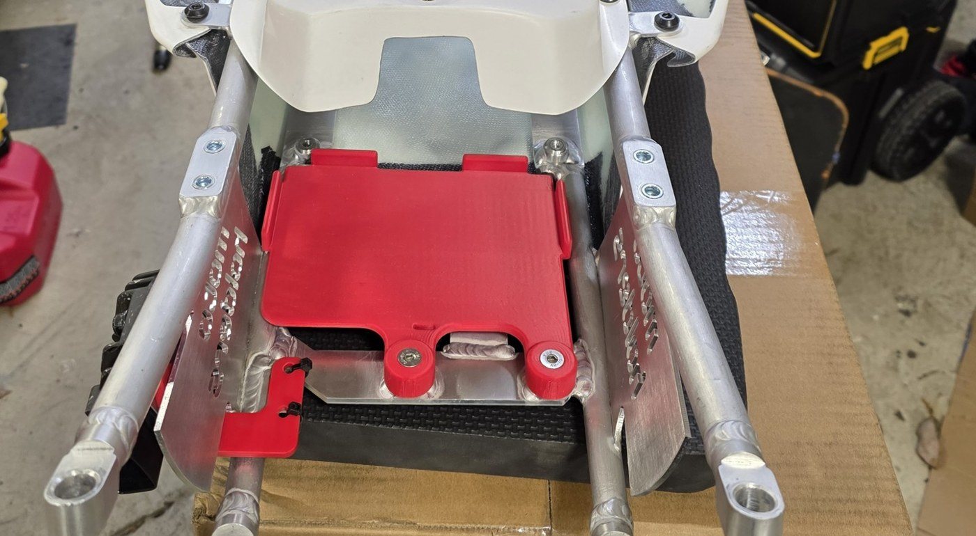 ECU tray on the bike