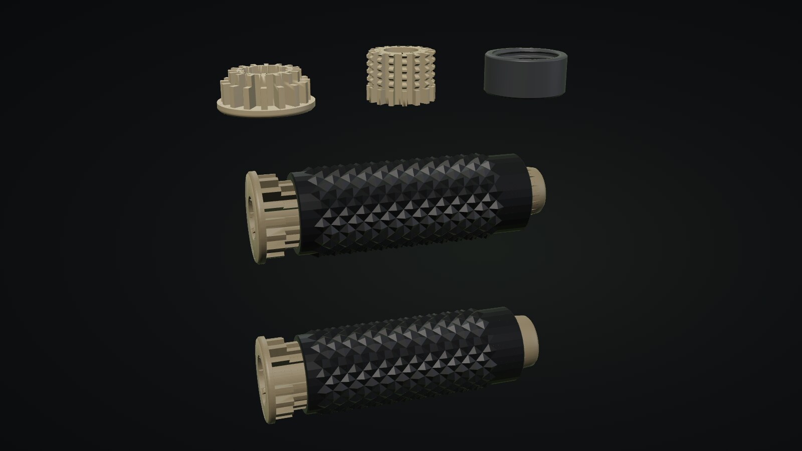 TIG torch handle render