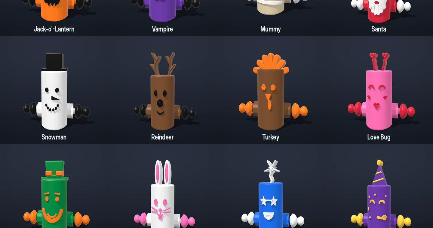 Wiggle toy render